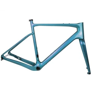 700*45C Full Carbon Bicycle Gravel Frame Disc Brake Thru Axle Road Bike Frameset - Picture 1 of 30