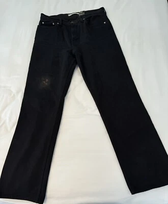 Jeans Gap vintage años 90 33x33 para hombre o mujer negro lavado ajuste estándar Foto 1 de 4