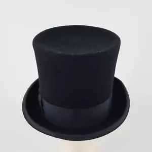Verrückter Hutmacher Zylinder Hut New York Hut Co. Cosplay Steampunk Halloween 7-1/4 Dobbs Box - Bild 1 von 22