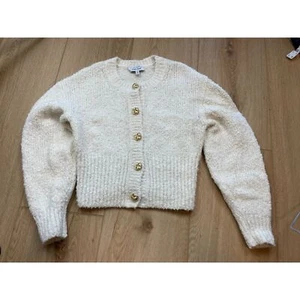 & Other Stories Cárdigan Paris Atelier Crema Bouclé Tejido - Talla S - Imagen 1 de 4