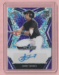 2020 Leaf Flash Purple #BASI1 Sammy Infante 7/35
