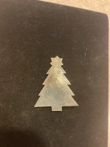 Vintage Sterling Silber Weihnachtsbaum Anstecknadel - Bild 1 von 3