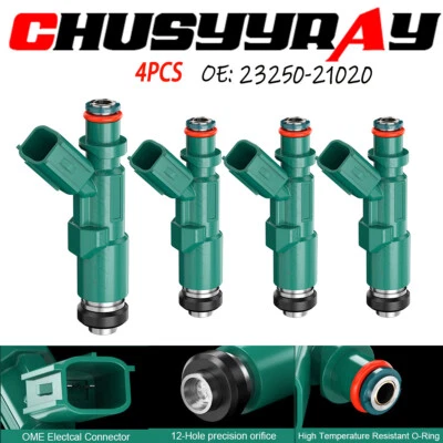 Juego de 4 inyectores de combustible 23250-21020 para Toyota Prius Echo scion xA xB 1,5 L Foto 1 de 4