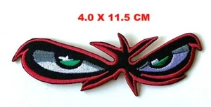 KEINE ANGST - Wütende rote Augen Biker Jacken bestickt Aufbügeln Nähen Aufnäher - Bild 1 von 1