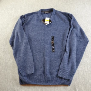 Strickpullover St. Raphael Herren mittelblau gestrickt langarm V-Ausschnitt - Bild 1 von 10
