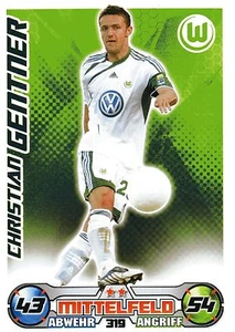 319 Christian Gentner - VfL Wolfsburg - TOPPS Match Attax 2009/2010 - Foto 1 di 1