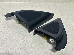 10-13 KIA FORTE SEDAN DRIVER PASSENGER SIDE TWEETER SPEAKER COVER SET OEM - Picture 1 of 5