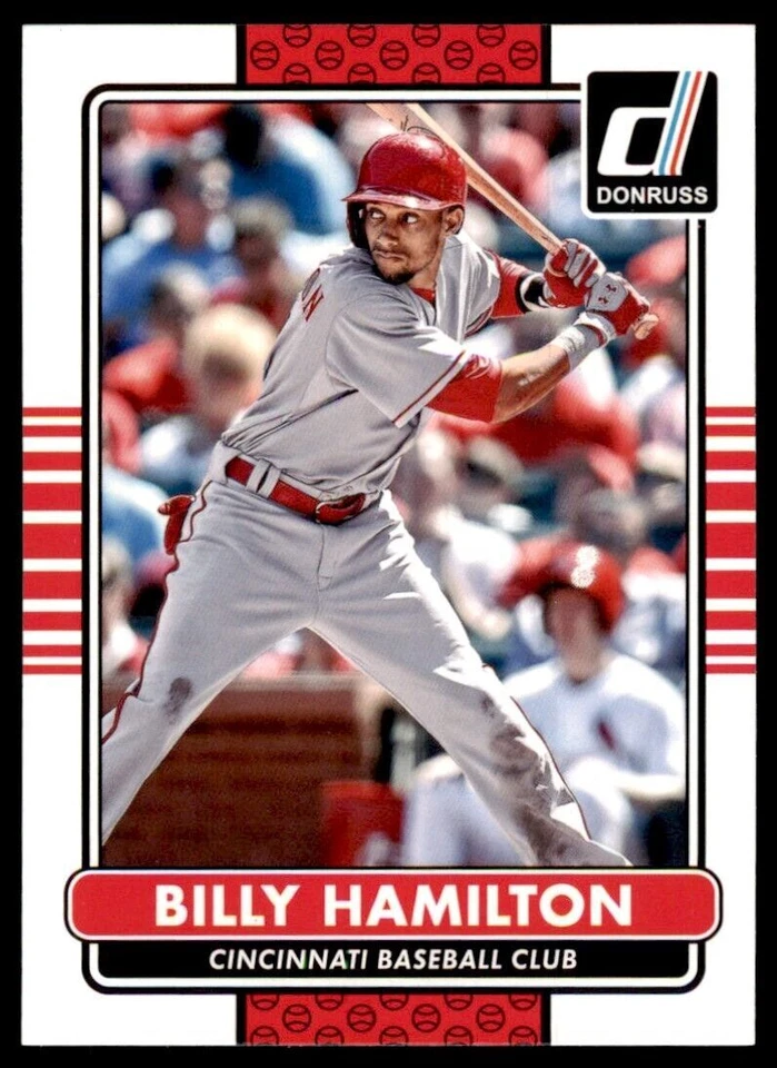 Tarjeta de béisbol Donruss Billy Hamilton 2015 Cincinnati Reds #74 Foto 1 de 2
