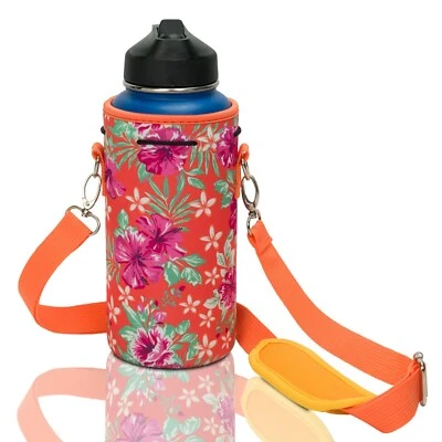 Made Easy Kit Neoprene Water Bottle Carrier Holder w/ Adjustable Shoulder Strap - Image 1 of 4