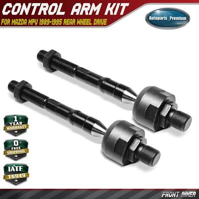 2Pcs Front Inner Steering Tie Rod End for Mazda MPV 1989-1995 Rear Wheel Drive - Image 1 of 4