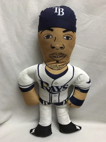 TAMPA BAY RAYS MLB BASEBALL 18" JENNINGS #8 Souvenir Doll Plush FREE SHIPPING Cover
