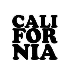 California Vinyl Sticker decal BLACK GLOSS 10 x 10 cm - Picture 1 of 2