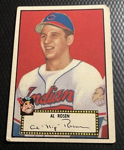 1952 Topps Al Rosen Black Back #10 Lesser-Grade Condition Missing Corner ow Nice - Picture 1 of 3