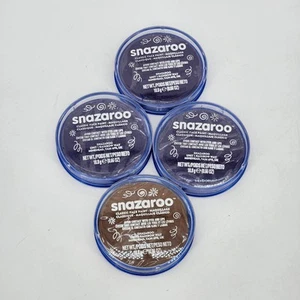 4 Pack Snazaroo Classic Face and Body Paint, 18ml, 0.66 Oz -3 Purple, 1 Beige,  - Picture 1 of 1