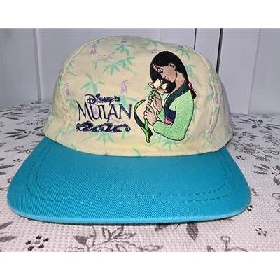 Sombrero Mulan Disney De Colección - 1998 Drew Pearson Gorras Frescas Juvenil Años 90 Foto 1 de 4
