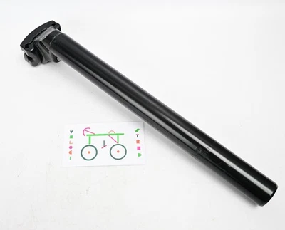 Kalloy Uno Seatpost 27.2 x 300mm Black Mountain Road Gravel Bike 27.2mm - Image 1 of 3