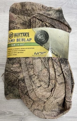 Hunters Specialties Camo Burlap Hunting Realtree 54"x12' Camouflage - NEW - Image 1 of 2