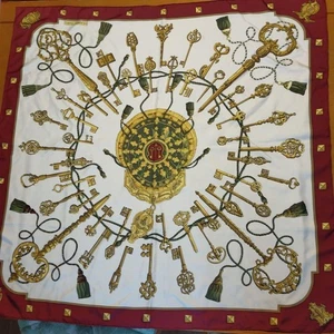 Hermes Schal weinrot - Bild 1 von 8