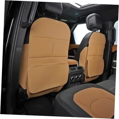 Alfombrillas de coche protector de asiento trasero, cubierta de asiento trasero para vehículos a marrón-2 psc Foto 1 de 4