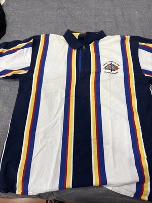 Camisa Polo Antigua NFL XXXII San Diego Super Bowl Multicolor L 1996 De Colección Foto 1 de 4