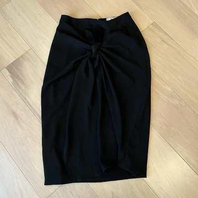 Chalayan Wrap Front Tie Skirt Black Women’s IT 44 - Image 1 of 4