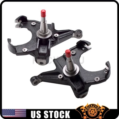 FOR 1973-1991 CHEVROLET C10 R10 R1500 3" LOWERING DROP SPINDLE 1.25" ROTOR 2WD — 第 1/4 张图片