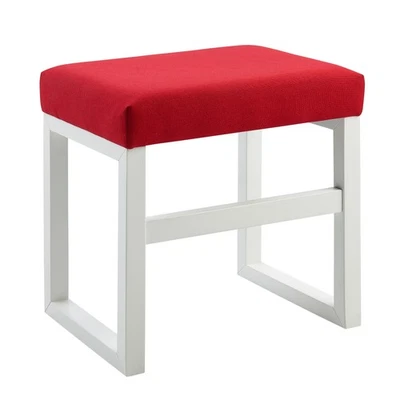 Teamson Home - Taburete de tocador Bellezza para niños - blanco/rojo coral Foto 1 de 3