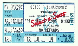 Boise Philharmonic A NIGHT IN SPACE 5/17/85 BSU Montana Ticket Stub - Picture 1 of 1