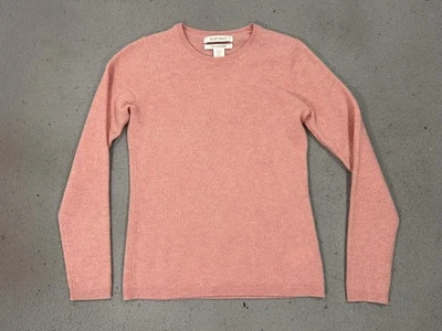 Suéter Ellen Tracy Mujer XS Rosa Cachemira Silencioso Lujo Suave Minimalista Coqueta Foto 1 de 4