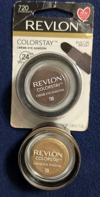 2 Revlon ColorStay Creme Eye Shadow HONEY & CHOCOLATE 24 hr wear #720 & #725 - Image 1 of 4