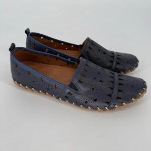 Spring Step Fusaro Leder Comfort Halbschuh Schuh dunkelblau Gr. 40 / 9 NEU - Bild 1 von 6