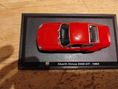 DIE CAST "ABARTH SIMCA GT - 1963" + HARTER KUNSTSTOFF-BOX 2 MASSSTAB 1/43 - Bild 1 von 4