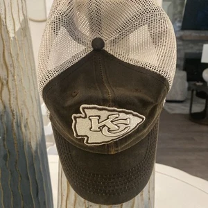 Mütze Kappe Kansas City Chiefs NFL '47 Marke braun verstellbarer Riemen hinten - Bild 1 von 11