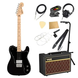 Squier by Fender Paranormal Esquire Deluxe MBK with VOX Amp 11-piece beginner's - Picture 1 of 7