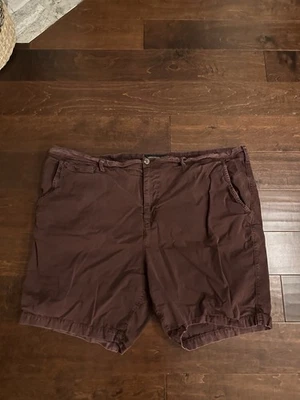 Pantalones cortos chinos American Eagle para hombre granate frente plano - talla 48 - entrepierna de 8"" Foto 1 de 4