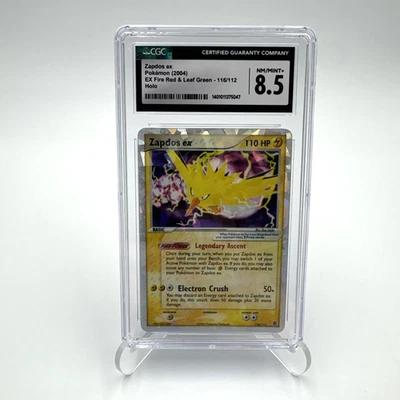 2004 Pokémon Zapdos ex EX Fire Red & Leaf Green 116/112 Holo Secret Rare CGC 8.5 - Image 1 of 4