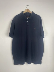 Polo Gant blu navy manica corta cotone top TShirt - 3XL / XXXL - Foto 1 di 8