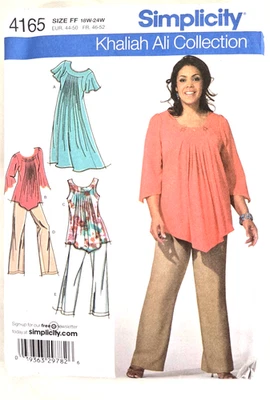 Simplicity Sewing Pattern 4165 Misses Dress Tunic Pants Size 18 20 22 24  UNCUT - Image 1 of 4