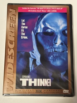 Thinner 2001 DVD Stephen King Horror THX Widescreen Special Features New Sealed Foto 1 de 2