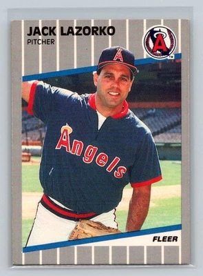 1989 Fleer #482 Jack Lazorko California Angels Baseball Card - Image 1 of 2