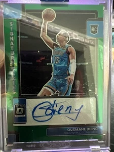 Ousmane Dieng 2022-23 Ottica NBA Rookie Auto Verde Prizm Signature Series Thunder - Foto 1 di 3