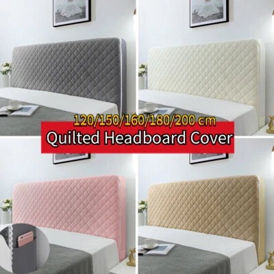 Stretch Stepp Samt Kopfteilbezug Bettbezug Verdicken Staubdicht - Bild 1 von 4