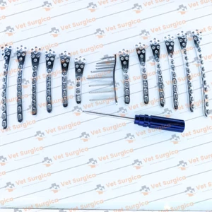 Distal Femur 4.5/5.0mm Locking Plates L/R with Screw & Screwdriver 143Pcs Set SS - Bild 1 von 9