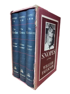 William Faulkner Vintage Snopes Trilogy 1964 Box Set Hamlet Town Mansion - Imagen 1 de 1
