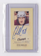2009-10 UD CHAMP'S MINI SIGNATURES INSERT PETER MUELLER #CS-PM COYOTES