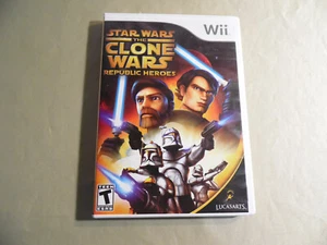 Star Wars The Clone Wars Republic Heroes (Juego Wii usado) + Clone Trooper Blaster - Imagen 1 de 7