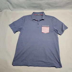 travis mathew polo American Flag Mens Large - Picture 1 of 9