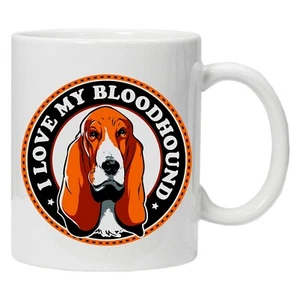 I Love My Bloodhound Becher | Hund inspiriert | Hund | Jagd | Katze | Kaffee Teetasse - Bild 1 von 3