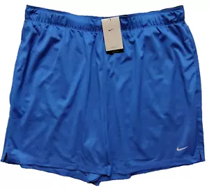 NWT Sz 3X Women's Nike Dri-Fit Loose Royal Blue Active Gym Training Mesh Shorts - Picture 1 of 10