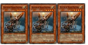 Yugioh- 3X Hunter of Black Feathers - Common - 1st Edition - TSHD-EN038 - NM - Picture 1 of 1